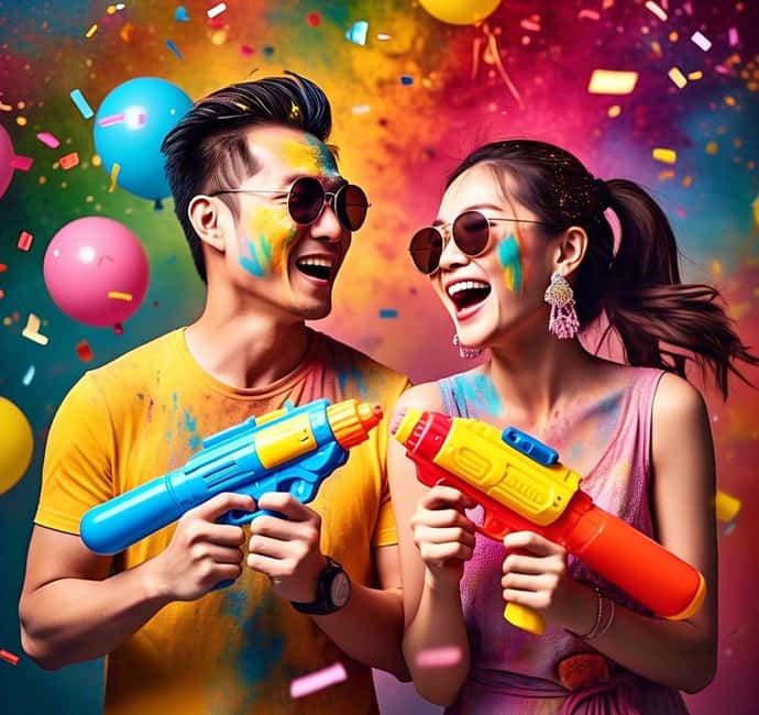4 March - Enjoy Holi (Color Festival) w/ Local Delhi Family - Walking to the apartment park for the main celebration
