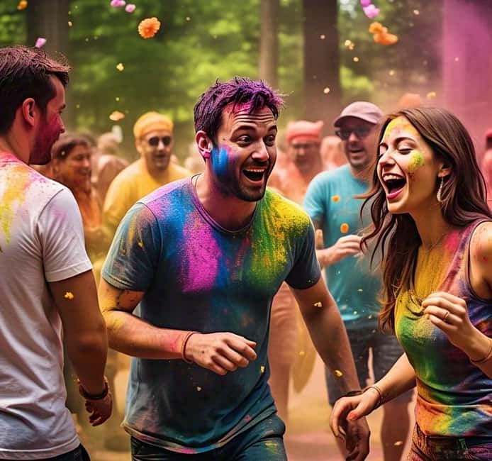 4 March - Enjoy Holi (Color Festival) w/ Local Delhi Family - Changing clothes after the color play