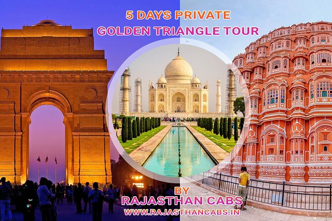 5 Days Private Golden Triangle Tour - Qutub Minar and Gandhi Smriti add contrast