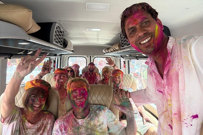 7 Day Golden Triangle Tour With Holi Colour Festival 4 March 2026 - The road to Agra and the first Taj Mahal view
