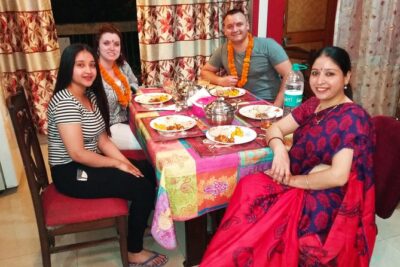 Cooking Demo + Lunch/Dinner and interaction with an Indian family @ Chez Anjali