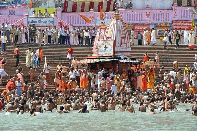 Day Trip to Haridwar from Delhi by Train - Bharat Mata Temple and the river at Har Ki Pauri