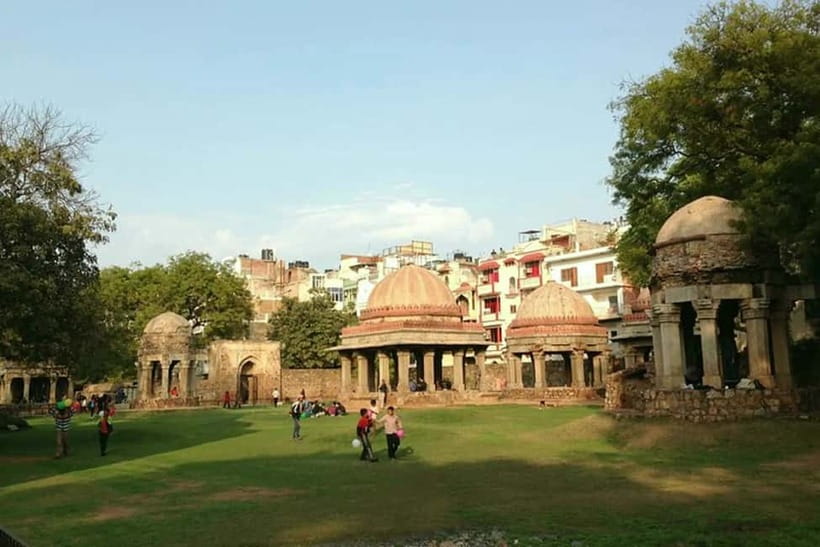 Delhi City Hidden Gems Tour - Cover the Uncovered Sites - Hauz Khas Fort Beside the Modern City