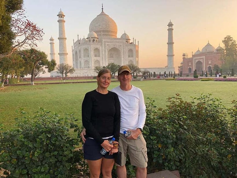 From Delhi: Private Taj Mahal & Agra Tour with 5<em> Lunch – Key points at a glance’ /></p>
<ul>
<li><strong>Sunrise Taj Mahal visit:</strong> An early pickup can mean cooler air, softer light, and shorter queues.</li>
<li><strong>Private Delhi to Agra transport:</strong> You ride in an air-conditioned car with a dedicated driver, bottled water, and toll taxes covered.</li>
<li><strong>Three major Mughal sites:</strong> The route includes the Taj Mahal, Agra Fort, and Itmad-ud-Daulah, often called the Baby Taj.</li>
<li><strong>Guides who help with photos:</strong> Rashid, Shuaib, Kashif, Kamran, Abdul, and Naresh have been praised for photography as well as history.</li>
<li><strong>Optional 5-star buffet:</strong> Choose the lunch option if you want a polished meal with several cuisines and desserts.</li>
<li><strong>Flexible airport planning:</strong> Airport pickup and drop-off can be arranged when you provide your flight details.</li>
</ul>
<h2 id="is-this-delhi-to-agra-tour-worth-the-9-price">Is this Delhi to Agra tour worth the $9 price?</h2>
<p><img width="820" height="547" decoding="async" src=