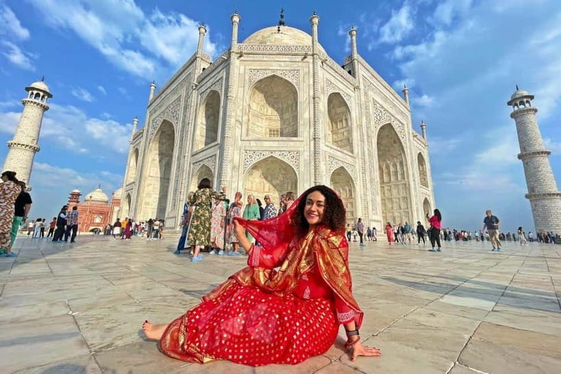From Delhi: Sunrise Taj Mahal, Agra Fort & Baby Taj Day Tour - Entering the Taj Mahal before the day heats up