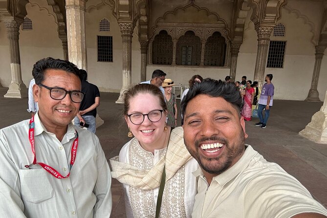 From Delhi: Sunrise Taj Mahal-Agra Fort Skip The Line Guided Tour - A private car makes a 12-hour day easier