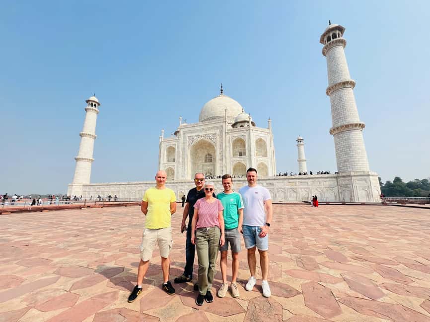 From Delhi: Sunrise Taj Mahal & Agra Tour with 5-Star Meal - Seeing the Taj Mahal before the heat