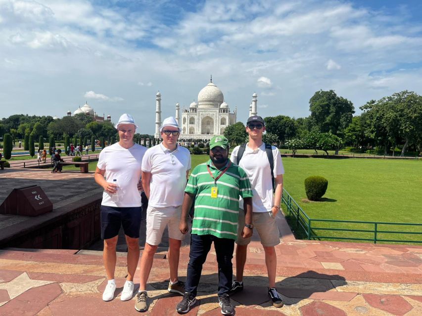 From Jaipur : Taj Mahal & Agra fort Tour and Drop Delhi - Walking through Agra Fort after the Taj