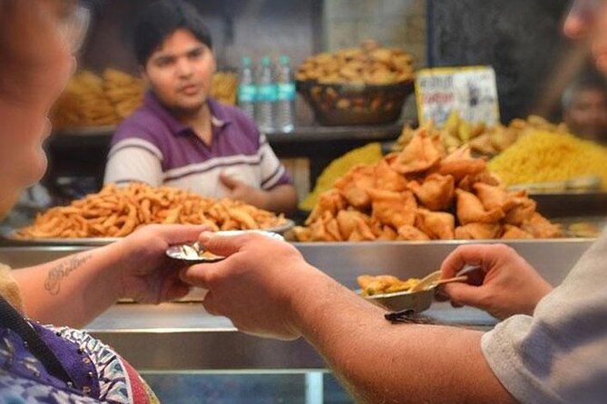 Local Delhi Food Tour with Tour Guide - walk and taste street food - Jalebi, lassi, and the sweet finish