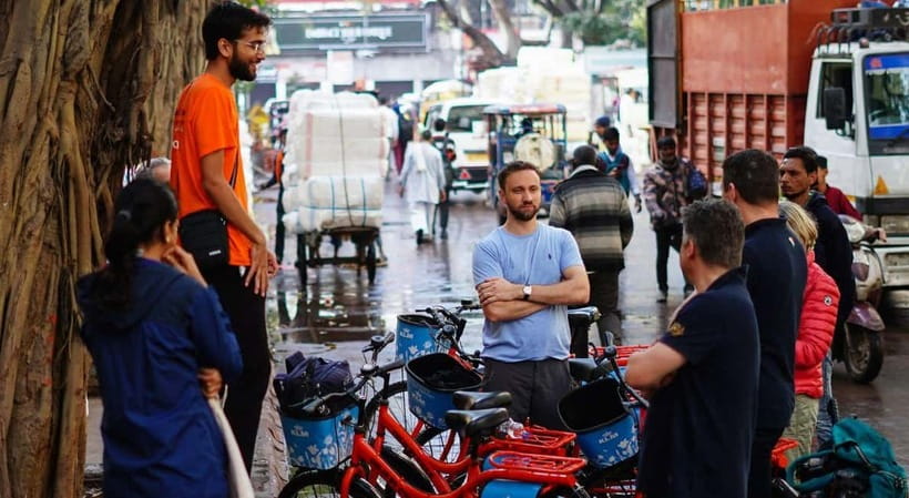 Old Delhi Bike Tour Morning 4 Hours: Delhi By Cycle - Chawri Bazar, where trade fills the lanes