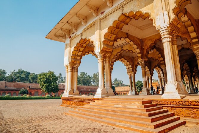 Private Taj Mahal, Agra Fort & Baby Taj Tour from Delhi by Train - Agra Fort and the Mughal story in red sandstone