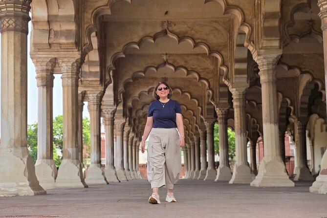Same Day Taj Mahal Photography Tour by Car - Agra Fort brings red sandstone and royal scale