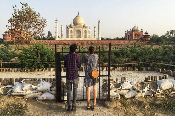 Taj Mahal And Agra Fort Private Sunrise To Sunset Same Day Tour From Delhi - Mehtab Bagh and the view back to the Taj