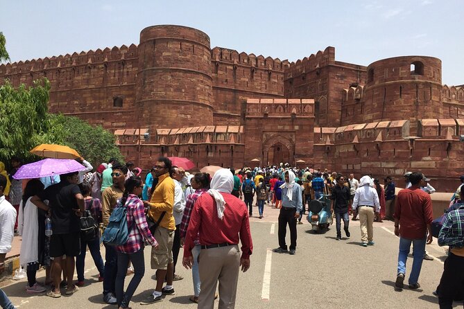 Taj Mahal Day Tour From Delhi By Private Cab -All Inclusive - Agra Fort reveals the power behind the palace